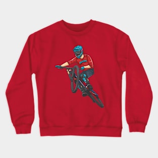 downhill rider Crewneck Sweatshirt